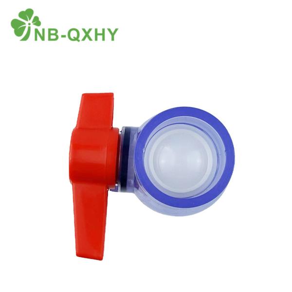 Water System PVC UPVC Pipe Fitting Clear Ball Valve Transparent Samples US 0/Piece