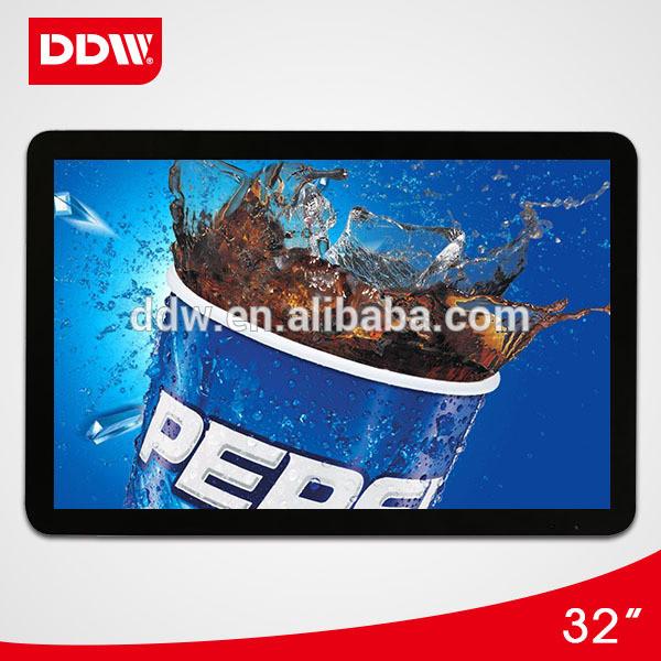32 inch wall mount lcd advertising player