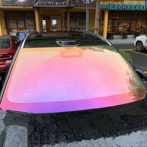 100% No Visual Distortion Ultra HD 1.22*15M High Hydrophobic Red EPU Windshield