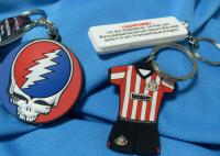Festival Fashion Design Custom Imprinted Promotional Items Silicone Souvenir Keychain