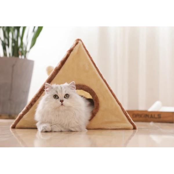 Fun Play Cats and Dogs Universal Pet Bed Cat Climbing Frame Triangle Cat Scratching Board Sharpening Claw Sisal Toy Bed