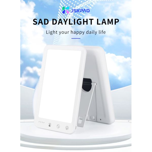 Brightness adjustable 5 level dimming Sad Phototherapy Lamp Light Therapy Full Spectrum Multifunction Elegant Day Light