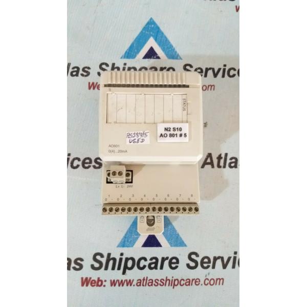 riginal объявления ao801 3bse020514r1 совершенно новое, модуль аналогового выхода, 20mA, 12 бит, RLmax 850 омов, расклассифицированная изоляция 50V.