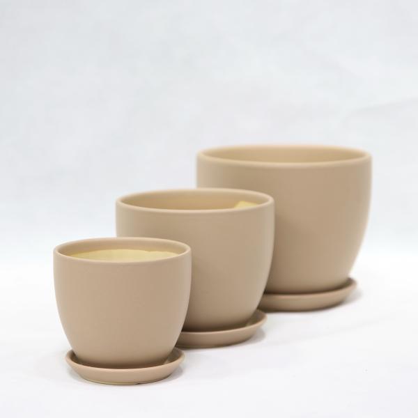 Contemporary Ceramic Pots For Artificial Plants And Greenery Low Maintenance Decor
