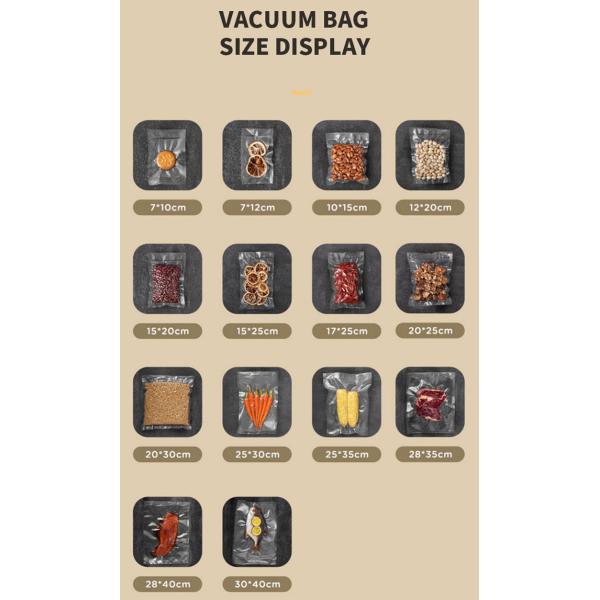 барьер домочадца 4mil ясный высокий выбил сумки уплотнителя вакуума Co прессовал 90um