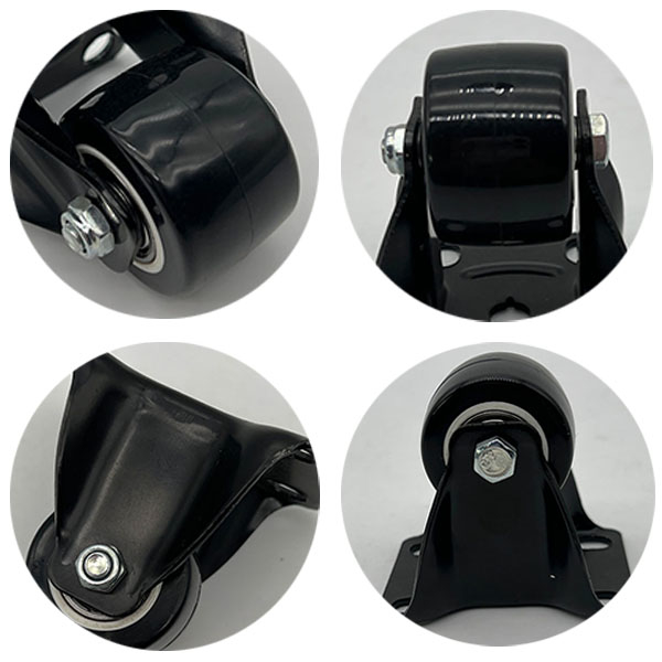 Рицинусы мебели фабрики колеса рицинуса PU 1,5 дюймов сверхмощные