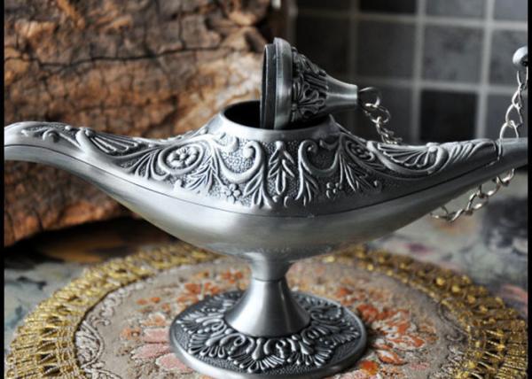 Polishing / Engraving Metal DIY Craft Gifts Aladdin's Magic Lamp Design For Tourist