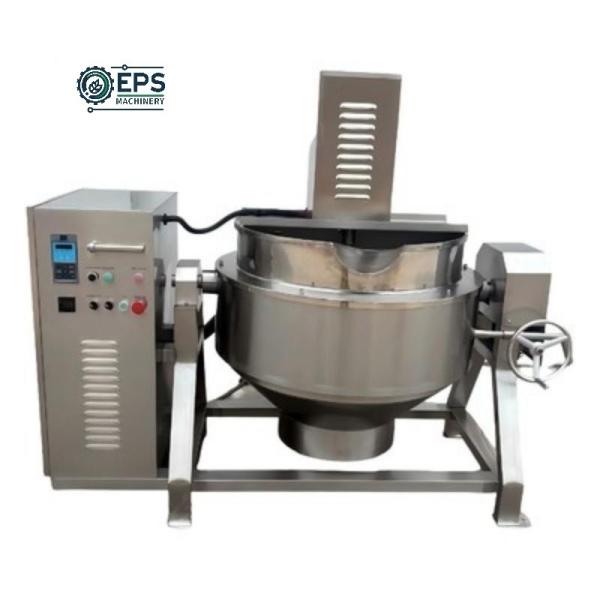 Cuisinière à chaudière de 200L, de taille industrielle, avec chauffage électromagnétique