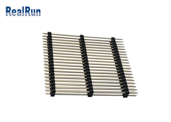PBT LCP PA6T 40P Dual Row Pin Header Straight Three Plastic Au 3U