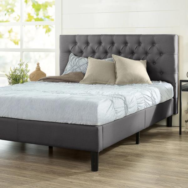 America Style Upholstered Platform Bed Cheap price Full Size High quality platform panel frame beds for Hotel Bedroom