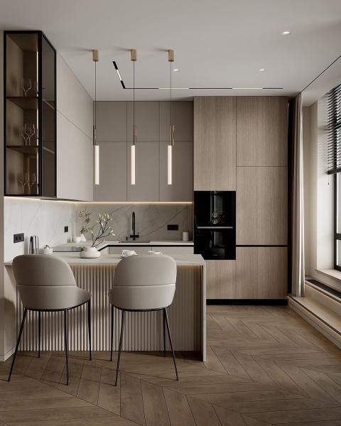Modern Design Kitchen Cabinet Customize Melamine Kitchen Pantry Cabinets Contractor Kitchen Cabinets