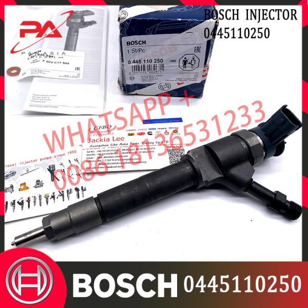 Injetor comum 0445110250 de Injecteur do combustível diesel do trilho 0445110249 para Mazda Bt50 2,5 2008 peças do veículo