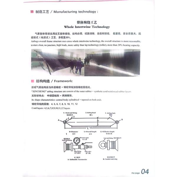 Диаметр 0,5 - 3,0 М морские резиновые подушки безопасности с наружным слоем из натуральной резины