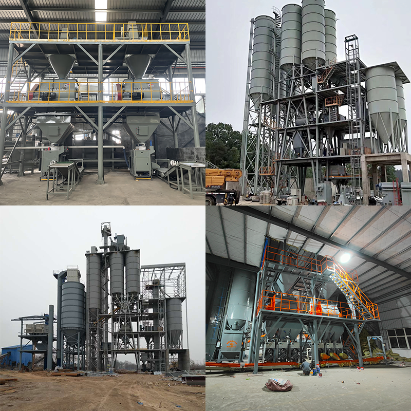 Small Dry Mortar Production Line 5 Tons Per Hour Compact Simple Design