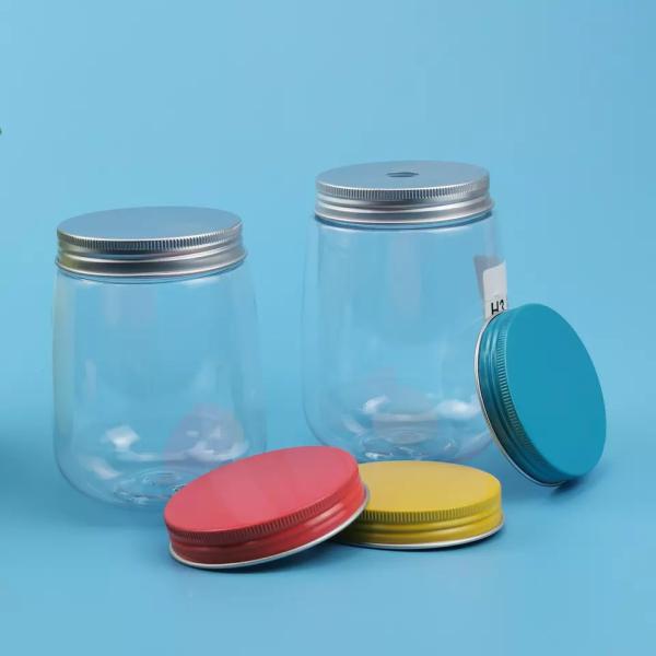 350ml 500ml U Shape Empty Plastic Bottle Transparent Boba Tea PET Beverage Bottles
