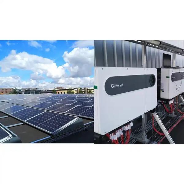 Hot Sale Growatt 50Kw 100Kw 110Kw Hybrid Solar Inverter On Off Grid For Project Application