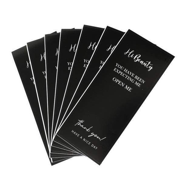 Waterproof Rectangle Package Seal Sticker Custom Order Accepted For Strong Box