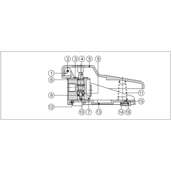 Тип модулирующая лампа 3FM210-06 Airtac мини педали ноги пневматическая
