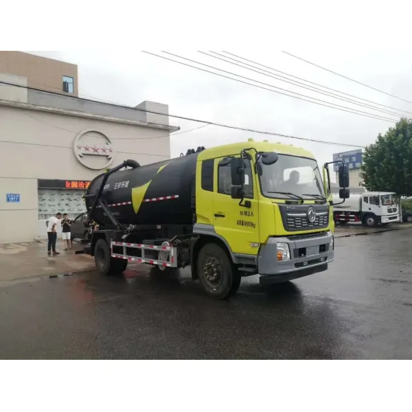 Manufacturer Direct Sales of 15 Cubic Meters Dongfeng Sewer Cleaning Truck Sewage Suction Transport Truck Powerful Suction Truck