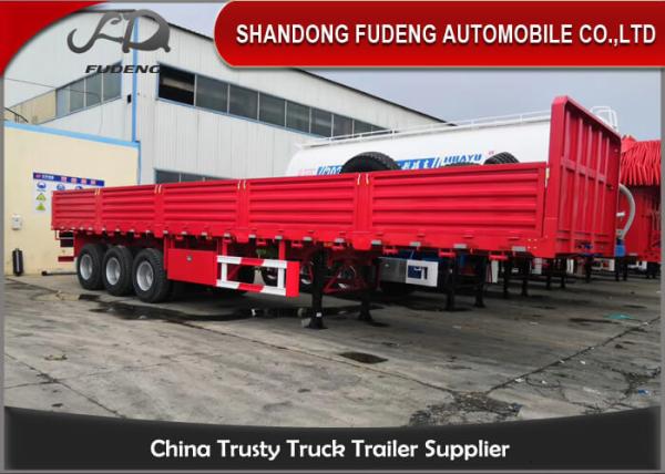 Cement Cargo Carbon Steel Side Wall Semi Trailer
