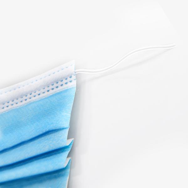 Disposable Medical Protective Mask , 3 Ply Medical Breathing Mask Logo Printed