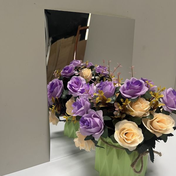 Set of 6pcs Lightweight PET soft mirror recyclable non toxic material ideal for industrial applications durable and flexible solution with self-adhesive