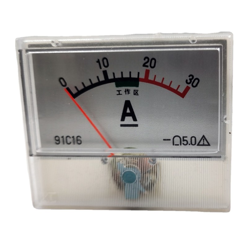 55*48mm Analog Panel Ammeter Ampere for Stabilizer and 91l18 Ampere for Ammeter 30A DC for Battery Charger