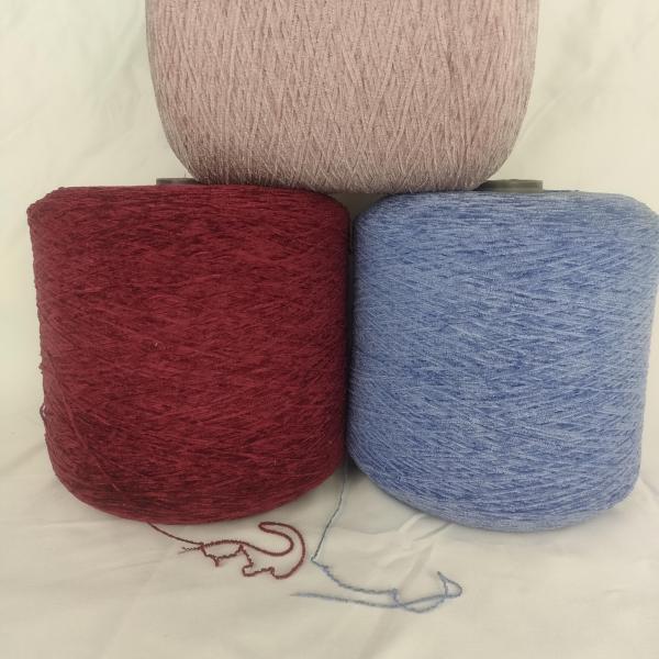 Chenille Polyester Yarn Nm4.5 Nm 6 Nm13 For Knitting Sweaters Scarfs Hats
