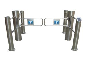 Programmable Card Reader / Writer Pedestrian Swing Gate With 180 Degree Angle