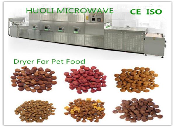 Continuous Tunnel Belt Microwave Dryer And Sterilizier Microwave Drying for pet Food