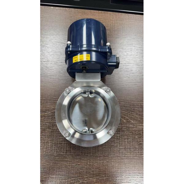 KF100 DN50 válvula de mariposa eléctrica de acero inoxidable con estructura de impacto y alto rendimiento de sellado