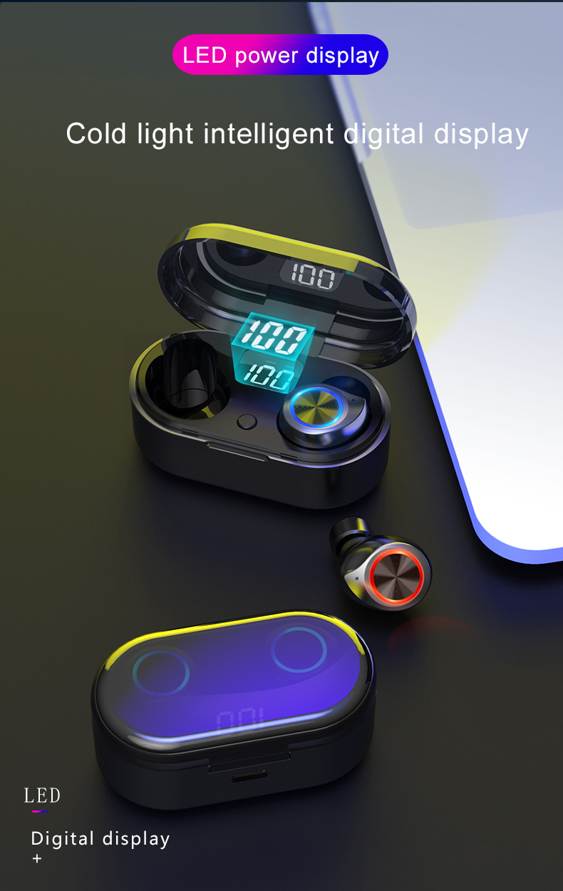 Автоматическое спаривая TW80 IPX5 Sweatproof беспроводное Bluetooth Earbuds