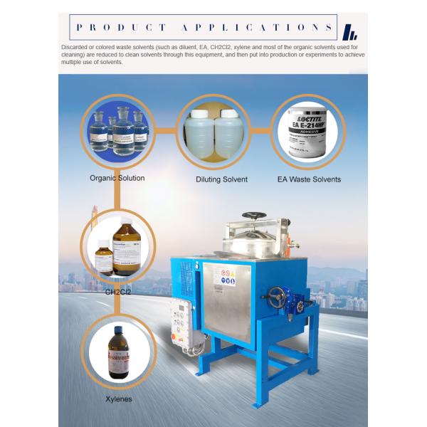 Машина Recycler нержавеющей стали 304 органическая растворяющая повторно используя