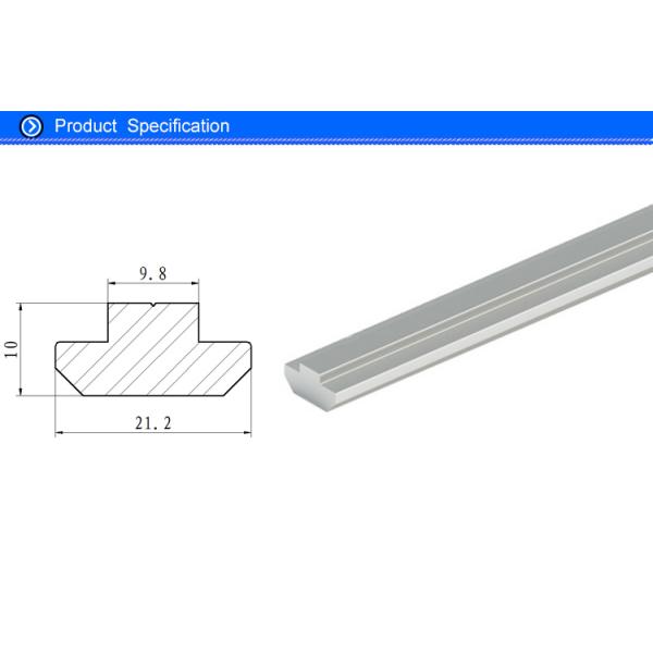 T Slot Aluminum Extrusion Structural Framing Solid Bar 10 * 21.2 MM Size 10 - 15 um Coating Thick