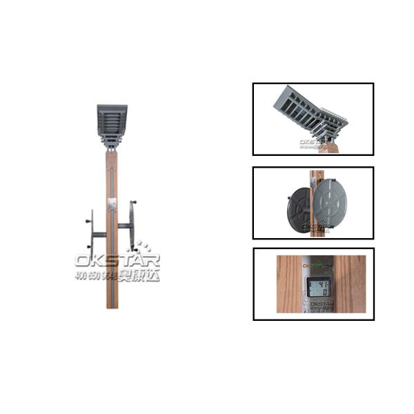 wooden street lamp amusement park fitness equipment