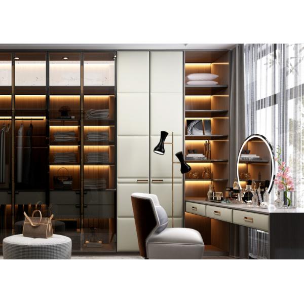 Porte de placard minimaliste moderne en PVC, portes de placard de chambre à coucher Shaker, respectueux de l'environnement