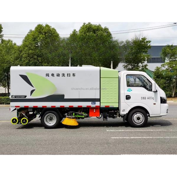 Electric 4x2 Dongfeng High Pressure Jet Water Road Washing and Sweeping Truck with Vacuum Road Sweeper