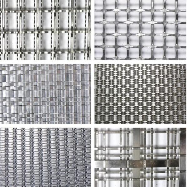 Custom Brass Antique Finish Architectural SS Crimped Mesh Exterior Architectural Metal Mesh Cladding