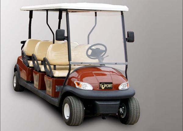 Park 6 Seater Golf Cart Electric Sightseeing Car With 3.7kw KDS Motor
