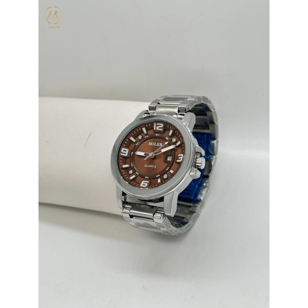 New Casual Sport Men Luxury Waterproof Quartz Watch with Stainless Steel Band