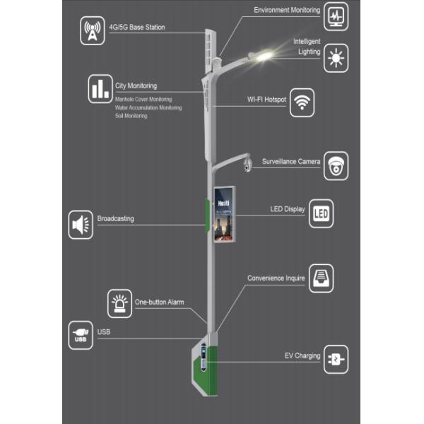 6 Meters Intelligent Street Lighting  Basic Version I Intercity Highway Use