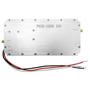 Super Bandwidth 100-1000 MHz 50 W Power Amplifier Aluminum UAV Drone Frequency
