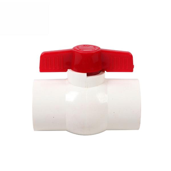 STANDARD Thickness 2 Inch Plastic Double True Union PVC Ball Valves with ABS Handle