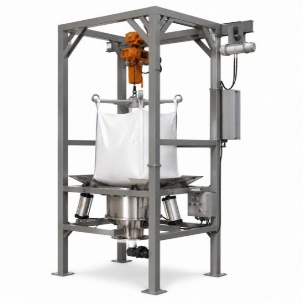 Automatic Bulk Bag Unloading Station For Powder / Granule Material Handling OEM Service