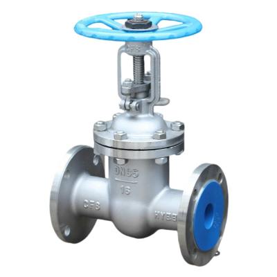 High Temperature Resistant Gate Valve Cast Steel Water Stainless Steel for Flange Type