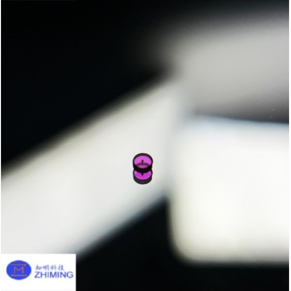 Customizable 0.2mm Monocrystalline Al2O3 Red Sapphire Bearing with 9 Mohs Hardness for Precision Watch Jewel Applications