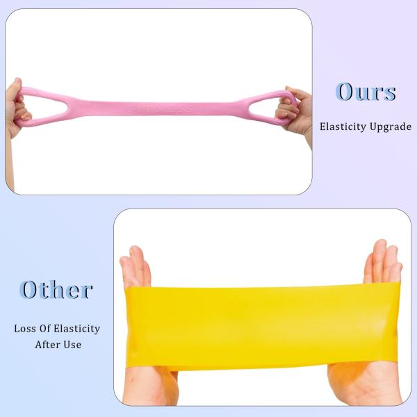 Figure 8 Fitness Resistance Band Arm Back Shoulder Exercise Elastic Rope Stretch Fitness Band For Physical Therapy Yoga