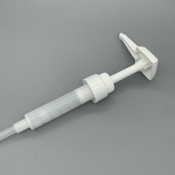 38 410 White Plastic High Dose Food Pump For Syrup Blending Coffee Partners
