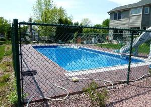 Valla de eslabones de cadena de acero galvanizado de 48 pulgadas para piscinas