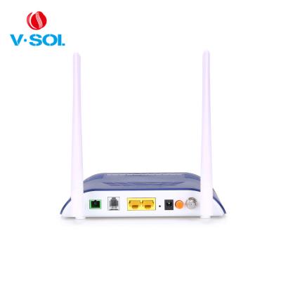 1GE 1FE 1POTS ONU CATV GPON WiFi com porto sem fio da voz FXS do RF